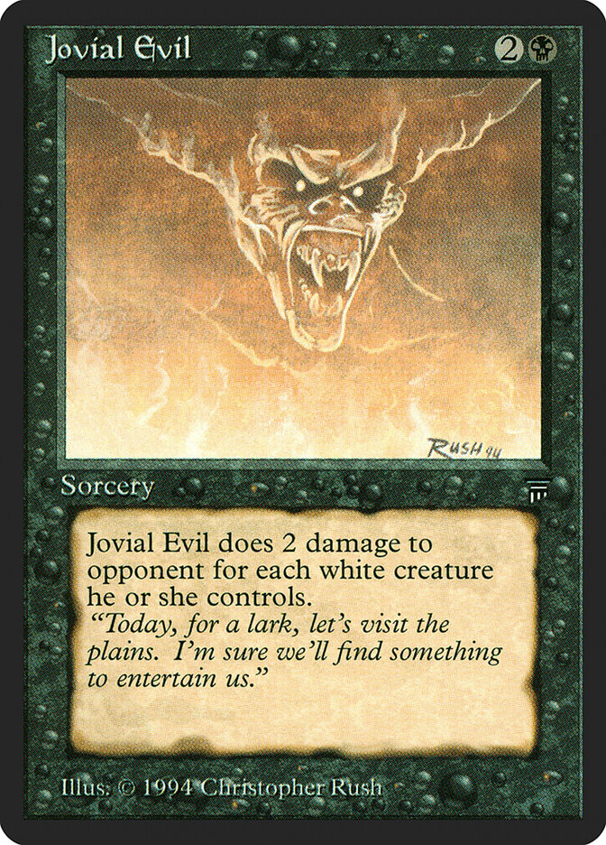Jovial Evil card front