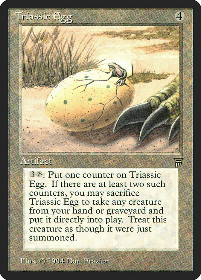 Triassic Egg card front