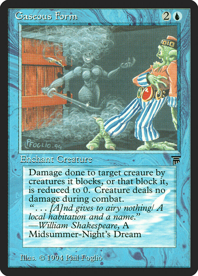 Gaseous Form card front