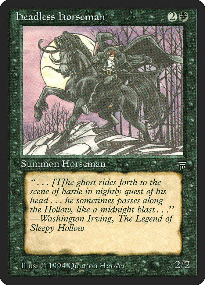 Headless Horseman card front