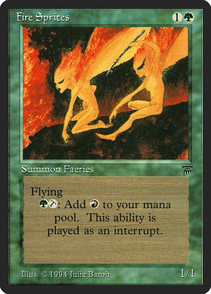Fire Sprites card front
