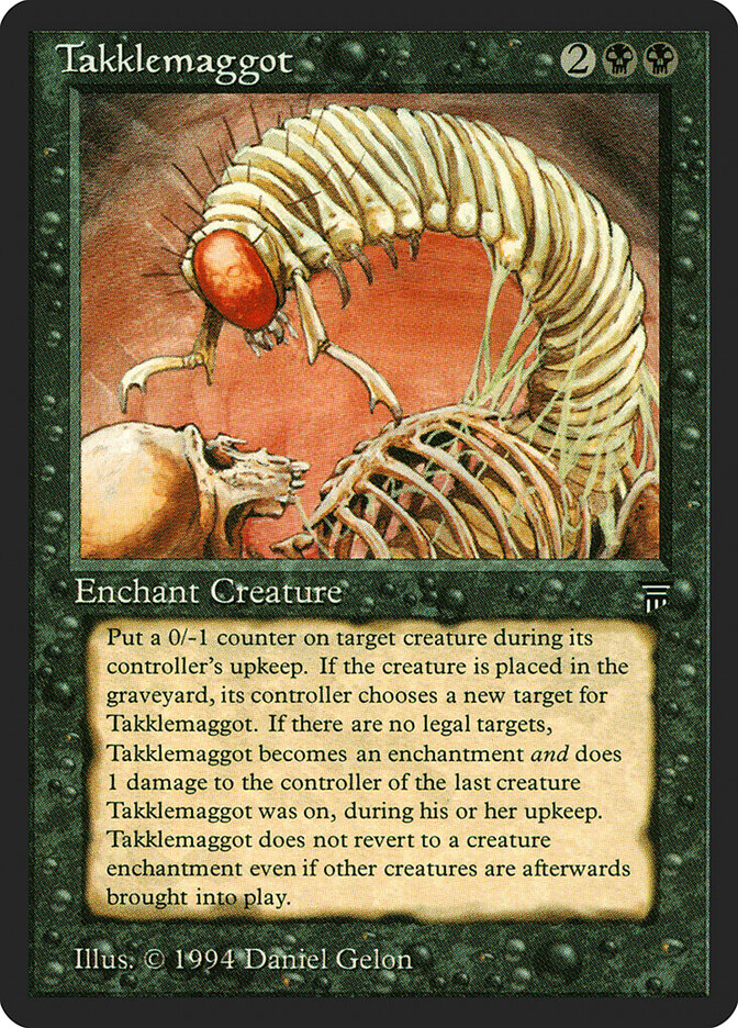 Takklemaggot card front
