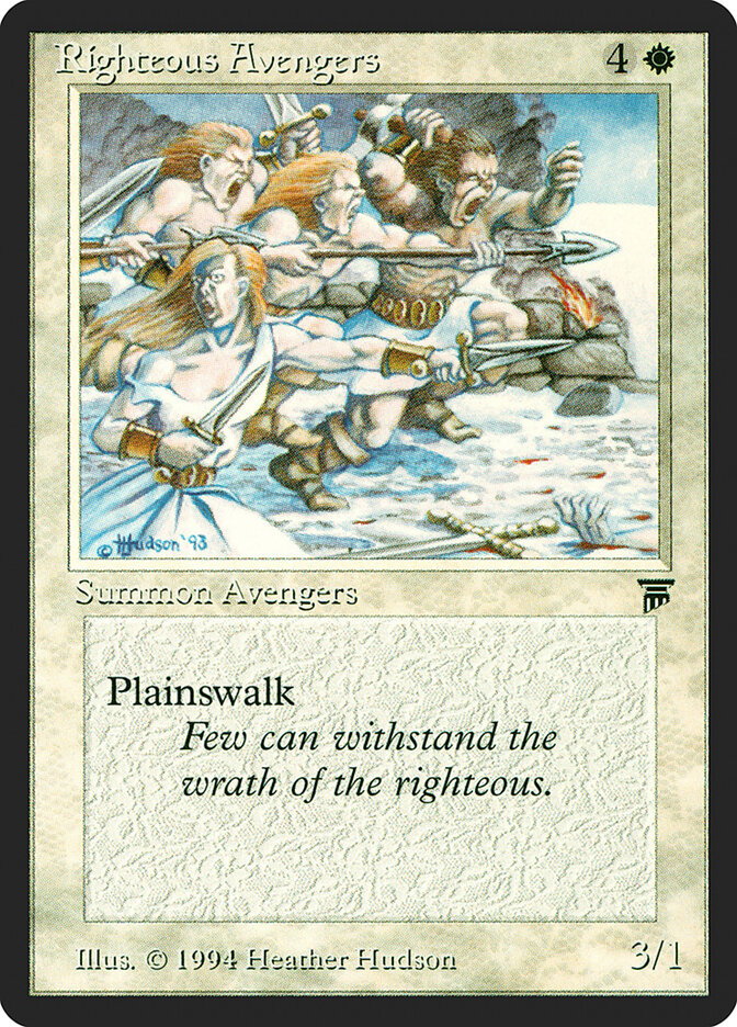 Righteous Avengers card front