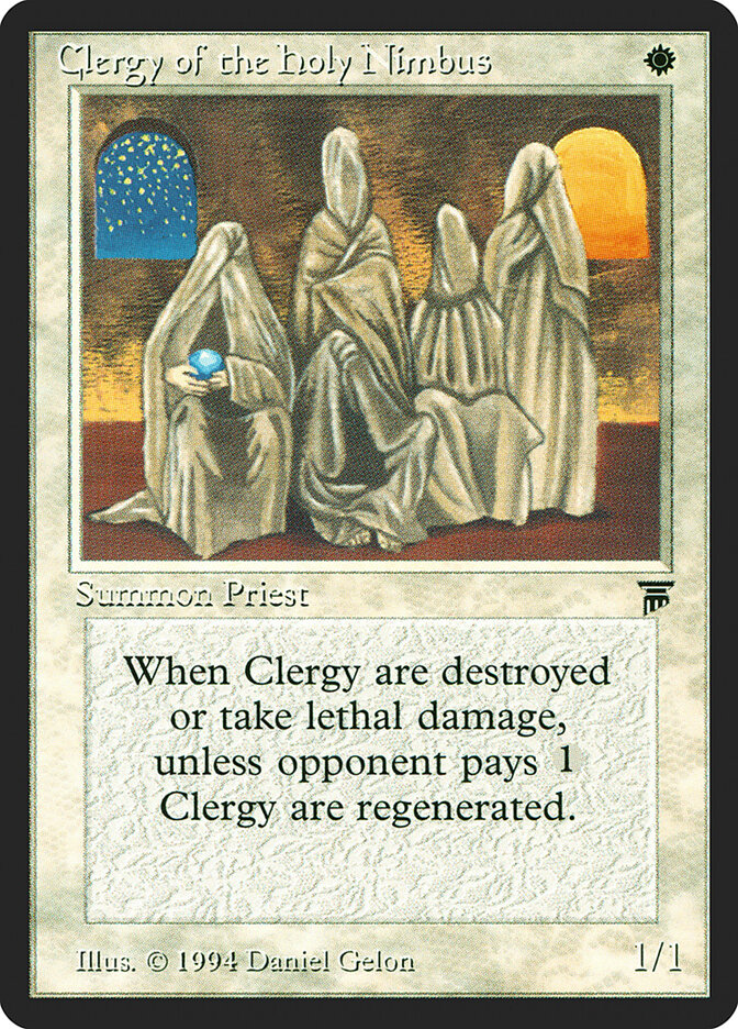 Clergy of the Holy Nimbus card front