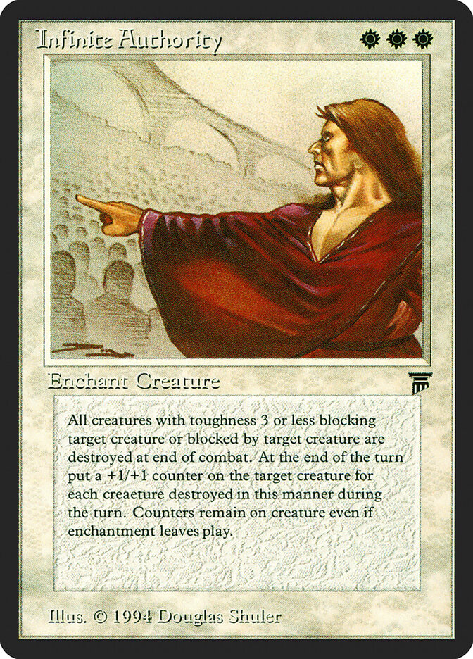 Infinite Authority card front