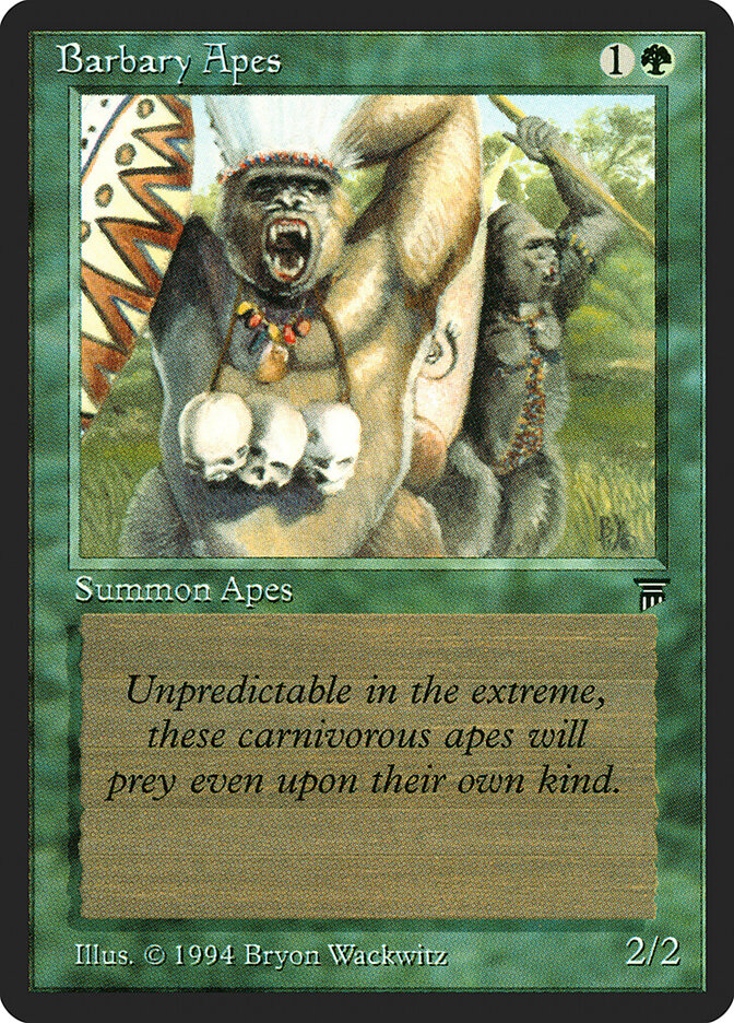 Barbary Apes card front
