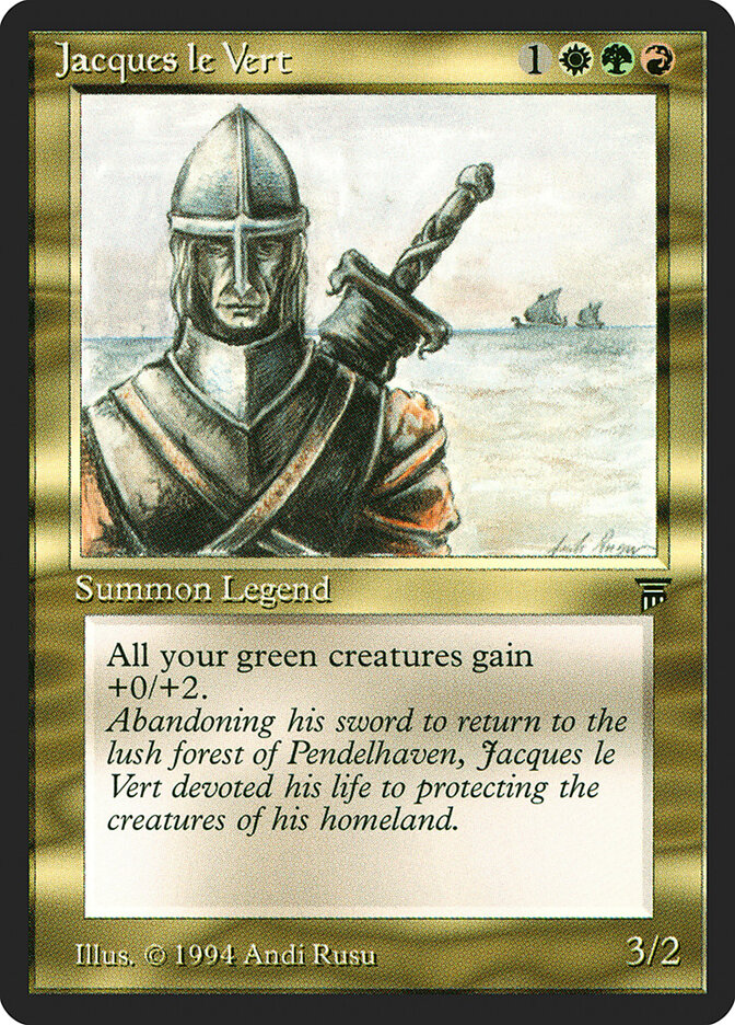 Jacques le Vert card front