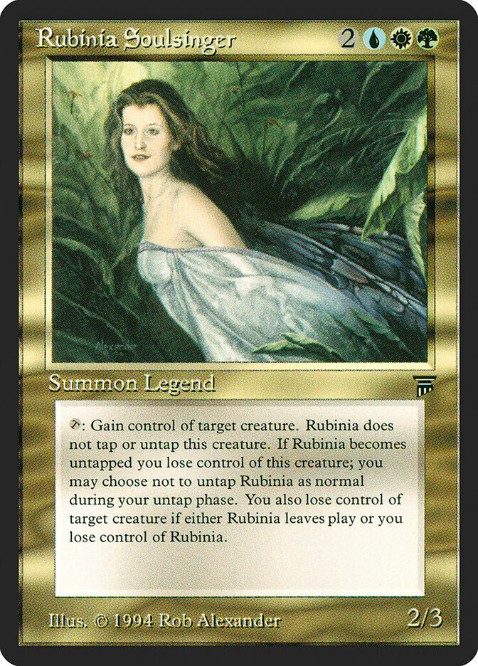Rubinia Soulsinger card front