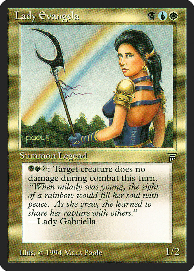 Lady Evangela card front