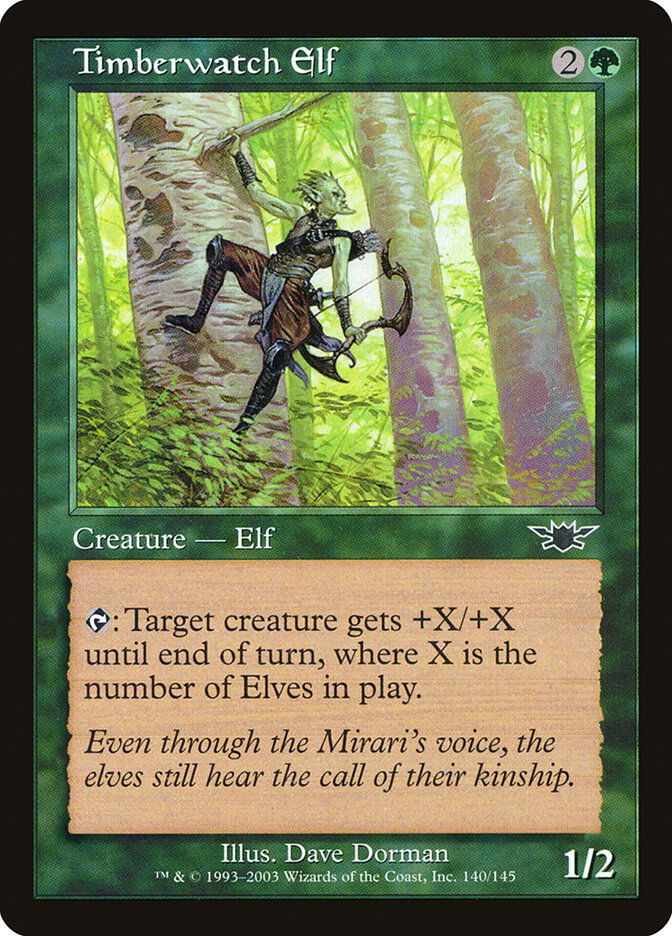 Timberwatch Elf card front