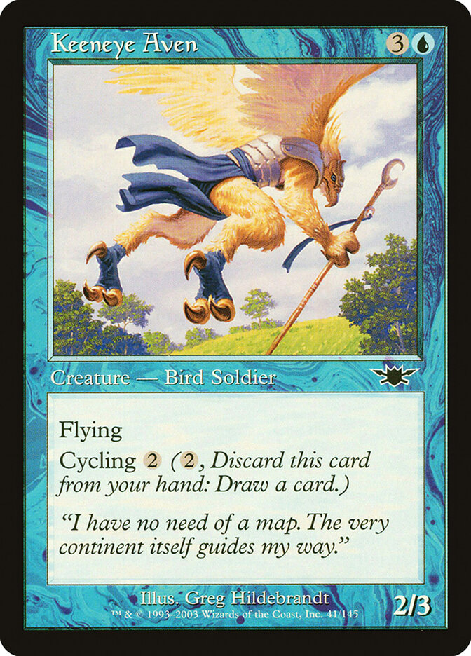 Keeneye Aven card front