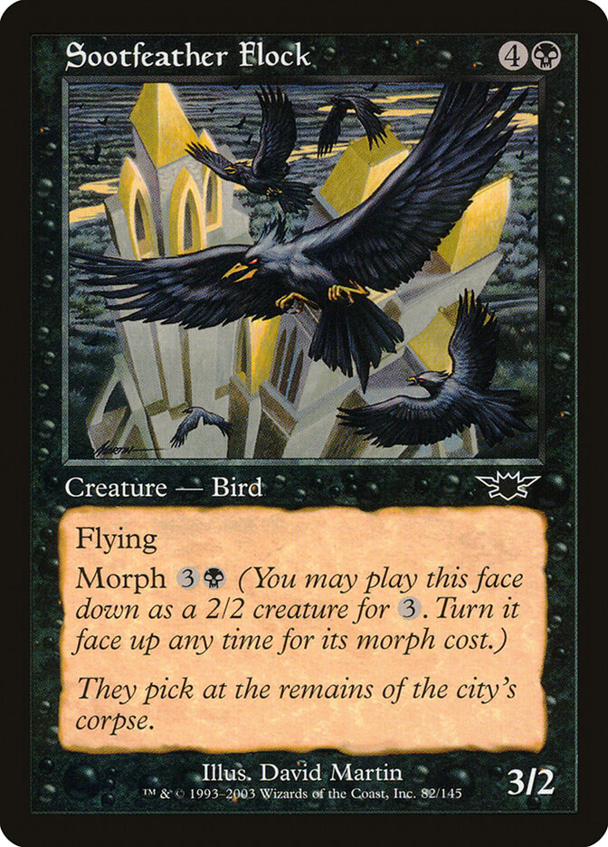 Sootfeather Flock card front