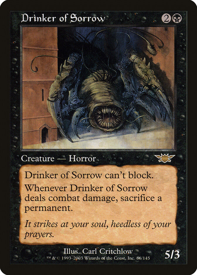 Drinker of Sorrow card front
