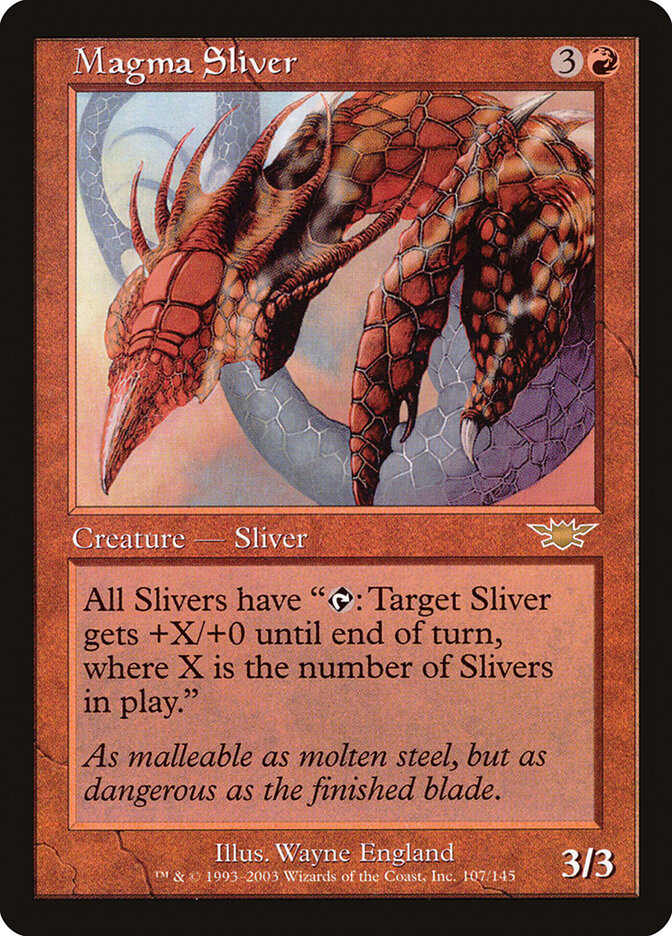 Magma Sliver card front