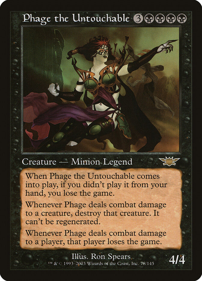 Phage the Untouchable card front