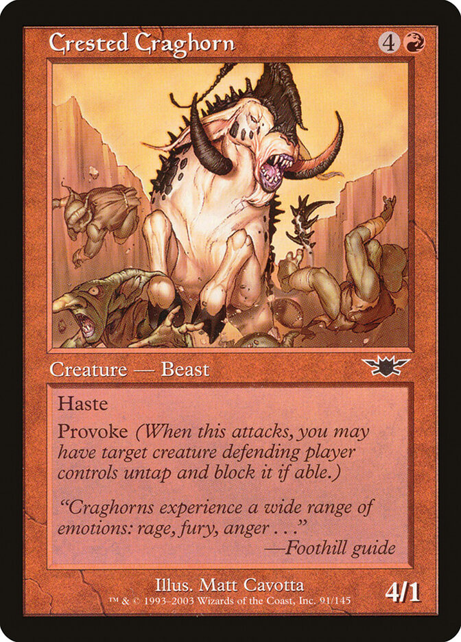 Crested Craghorn card front