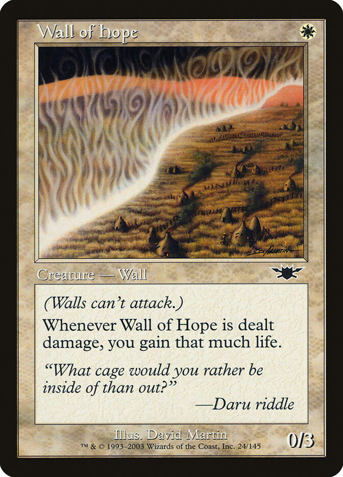 Wall of Hope card front