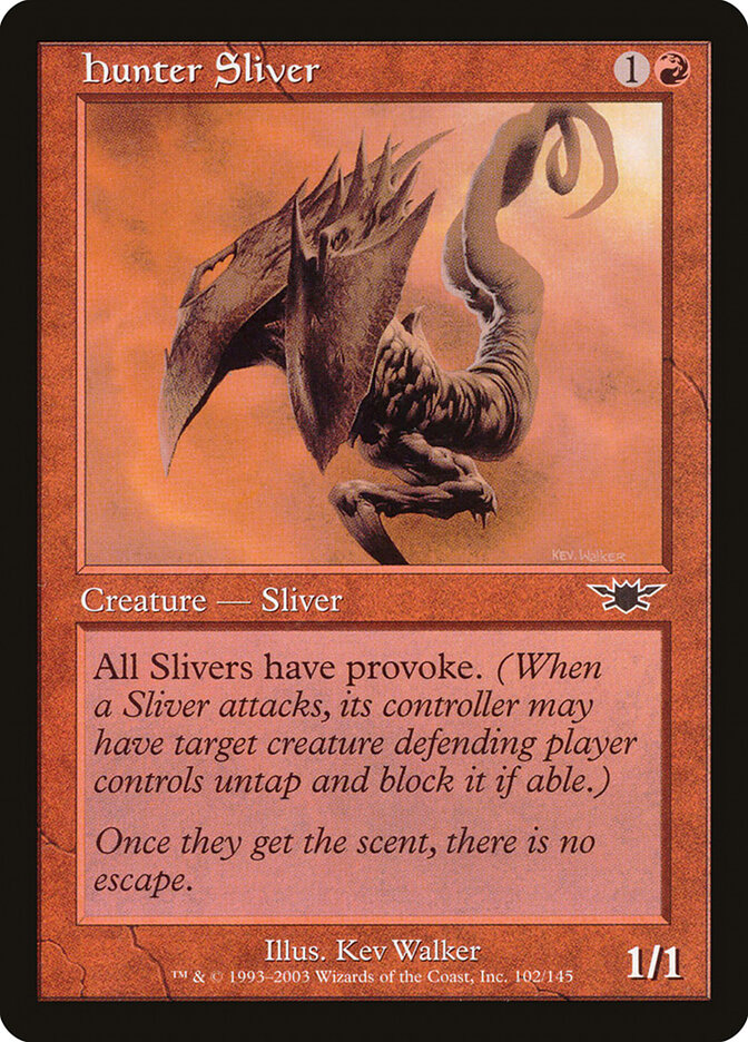 Hunter Sliver card front