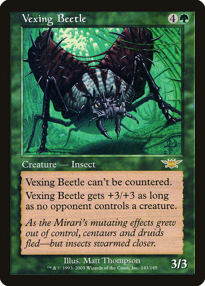 Vexing Beetle card front