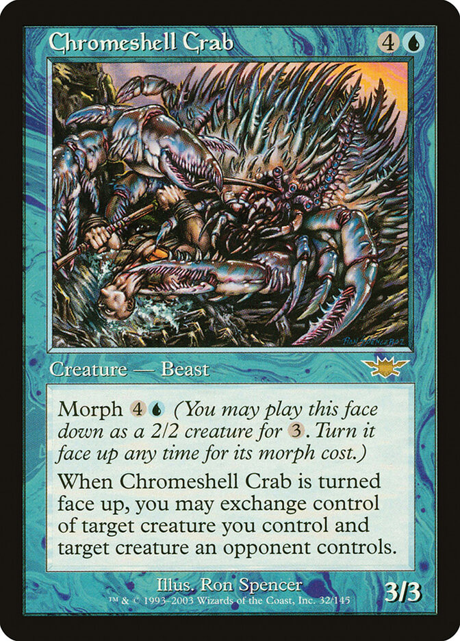 Chromeshell Crab card front