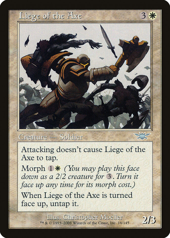 Liege of the Axe card front