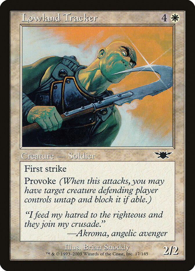 Lowland Tracker card front