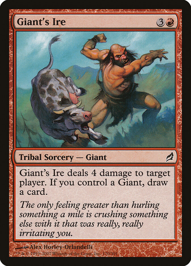 Giant's Ire card front
