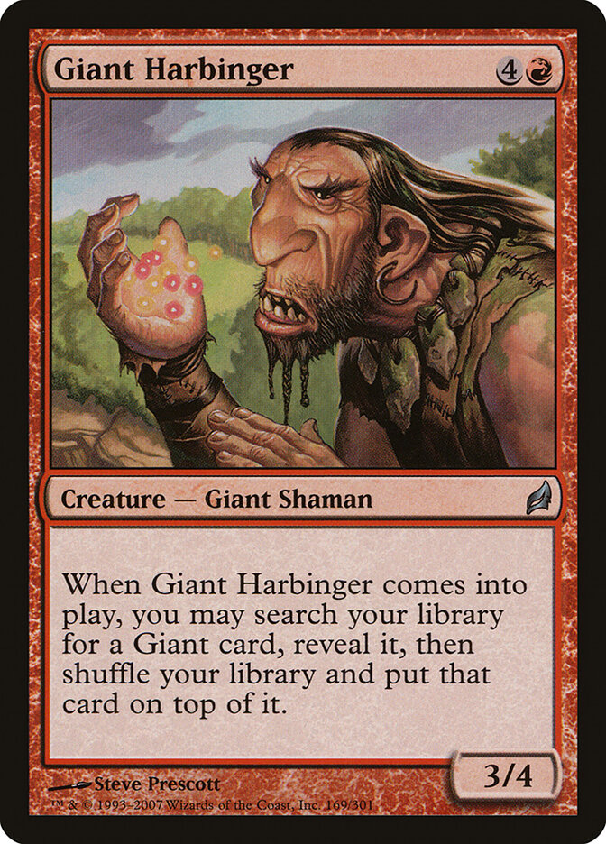 Giant Harbinger card front
