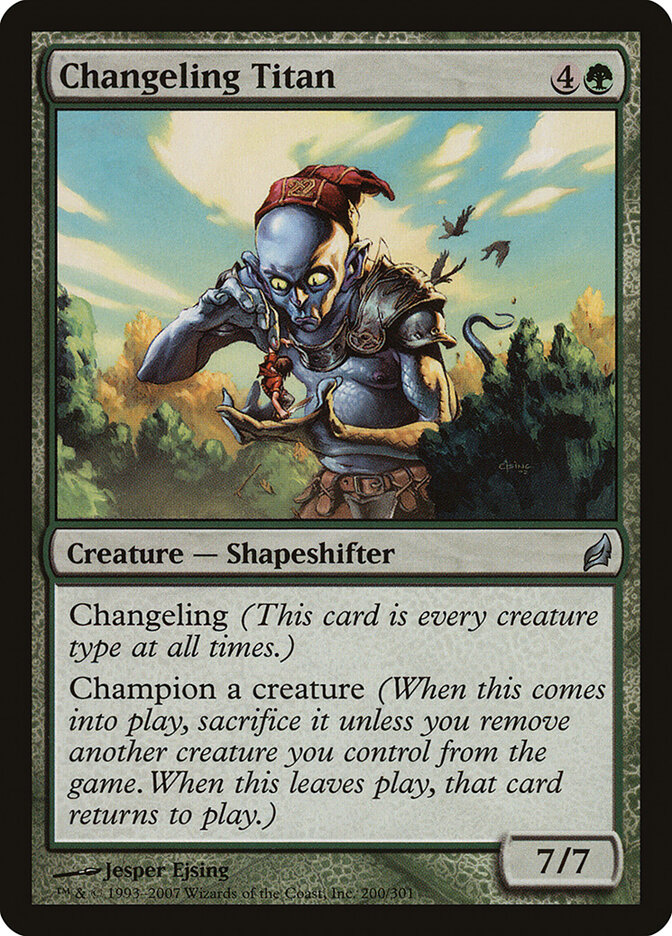 Changeling Titan card front