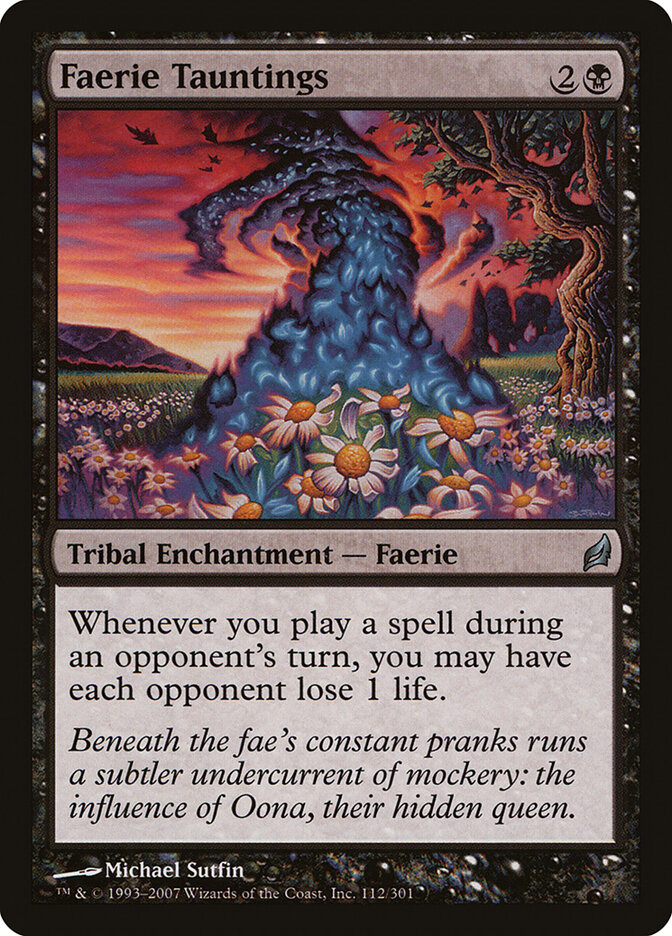 Faerie Tauntings card front