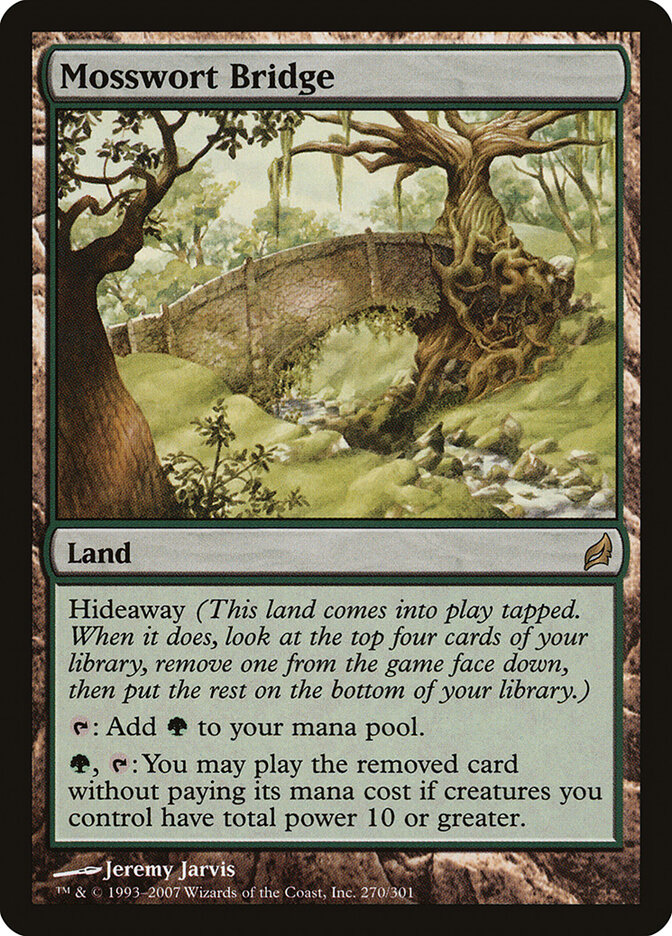 Mosswort Bridge card front