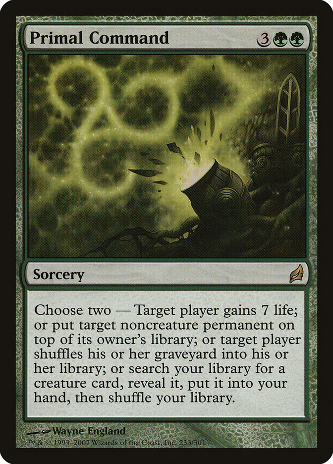 Primal Command card front
