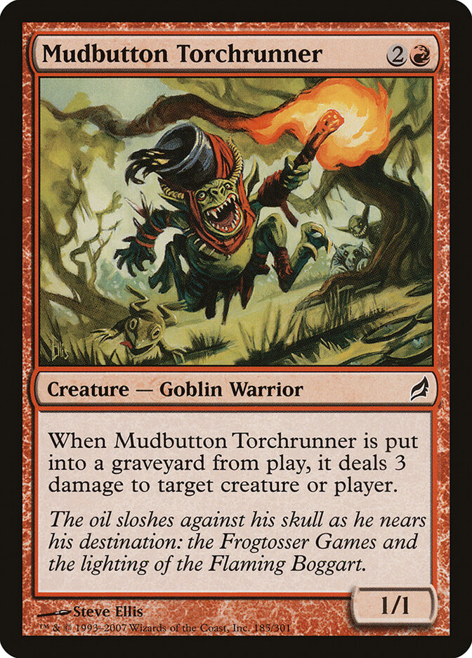 Mudbutton Torchrunner card front