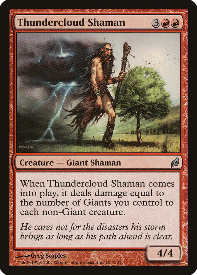 Thundercloud Shaman card front