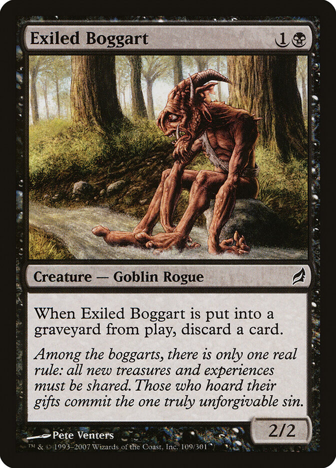 Exiled Boggart card front