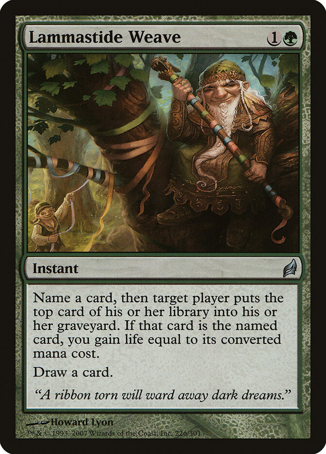 Lammastide Weave card front