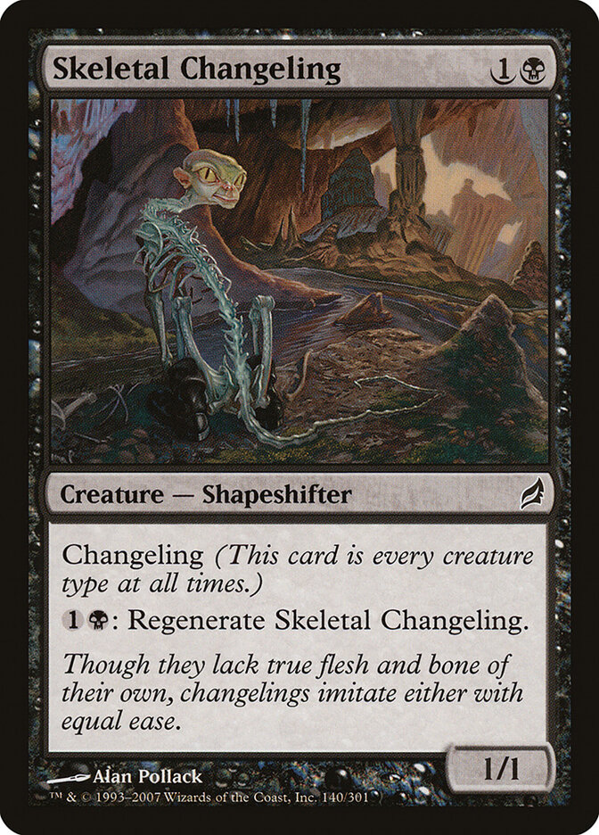 Skeletal Changeling card front