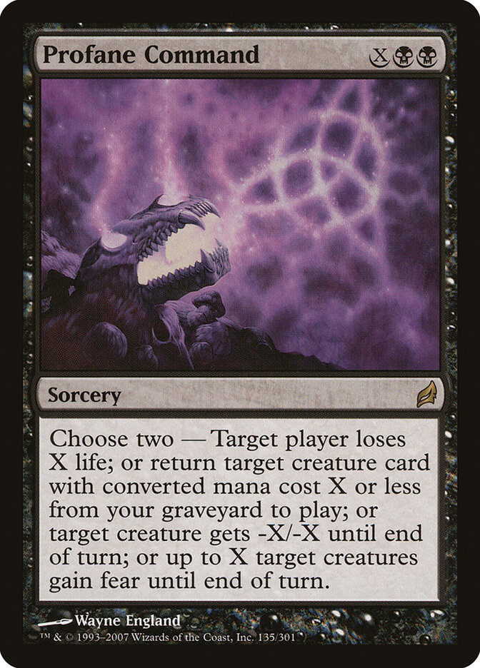 Profane Command card front