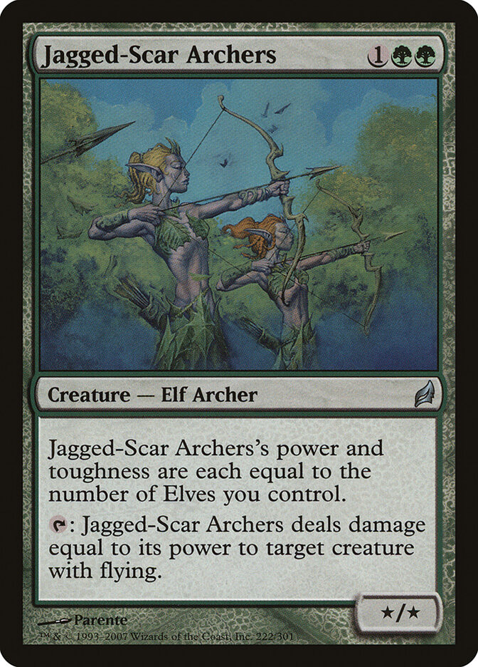 Jagged-Scar Archers card front