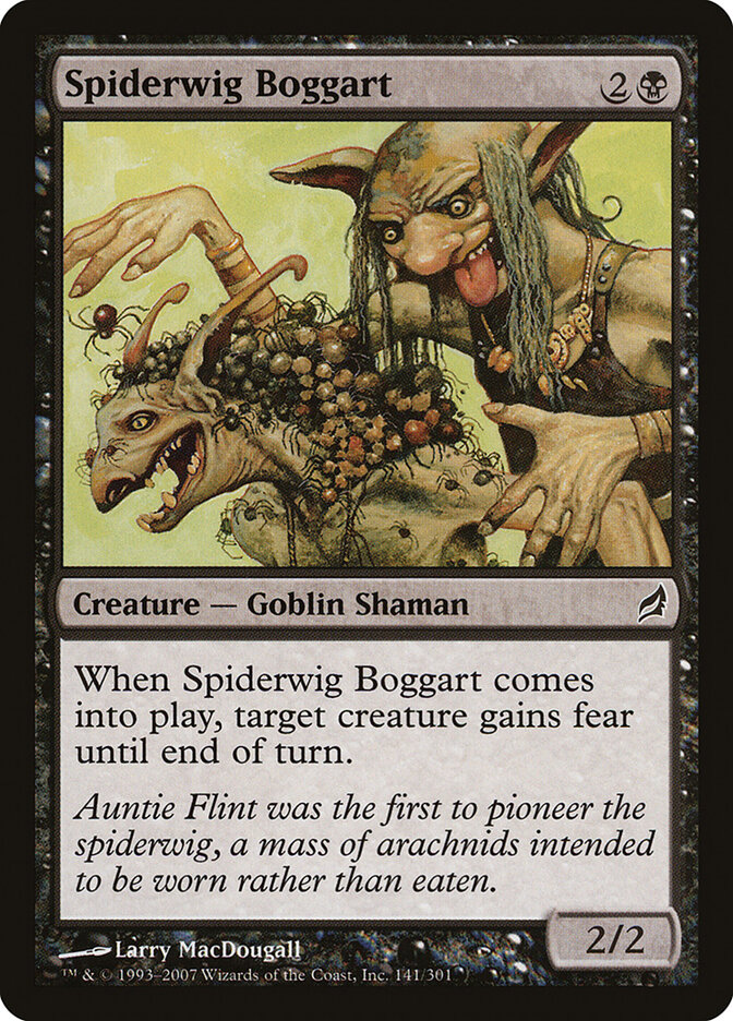 Spiderwig Boggart card front