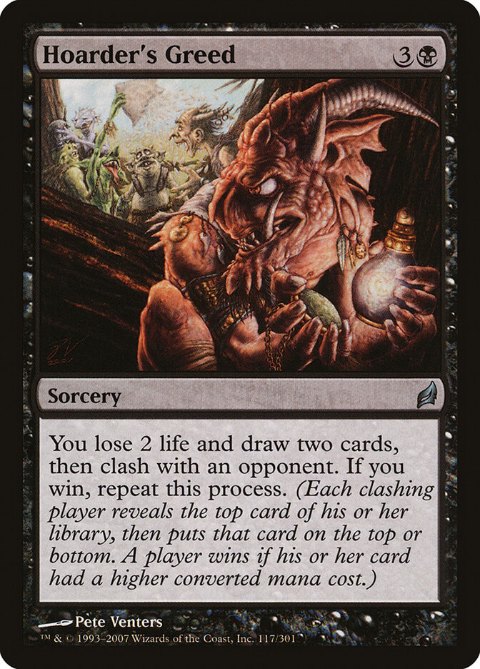 Hoarder's Greed card front