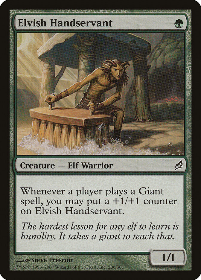 Elvish Handservant card front