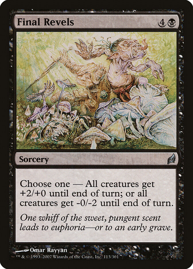 Final Revels card front