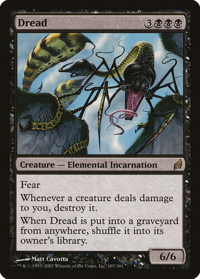 Dread card front
