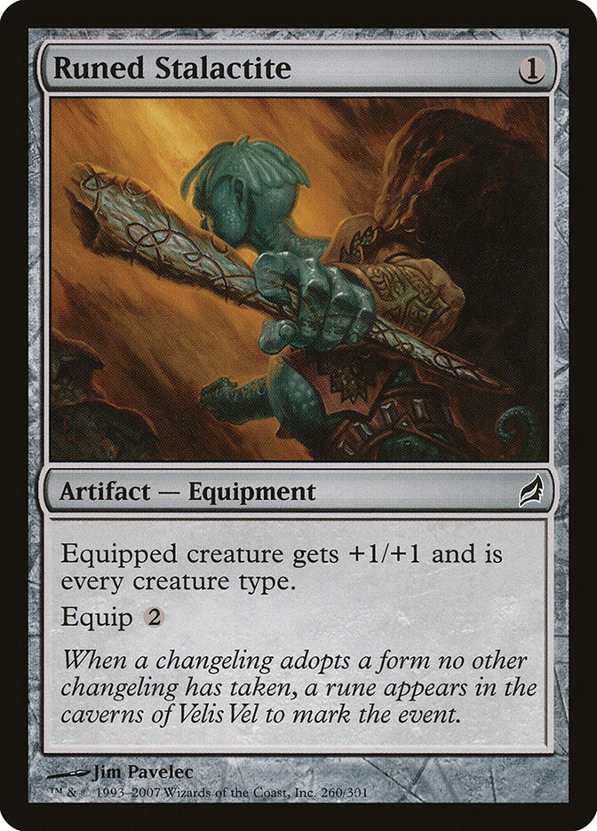 Runed Stalactite card front