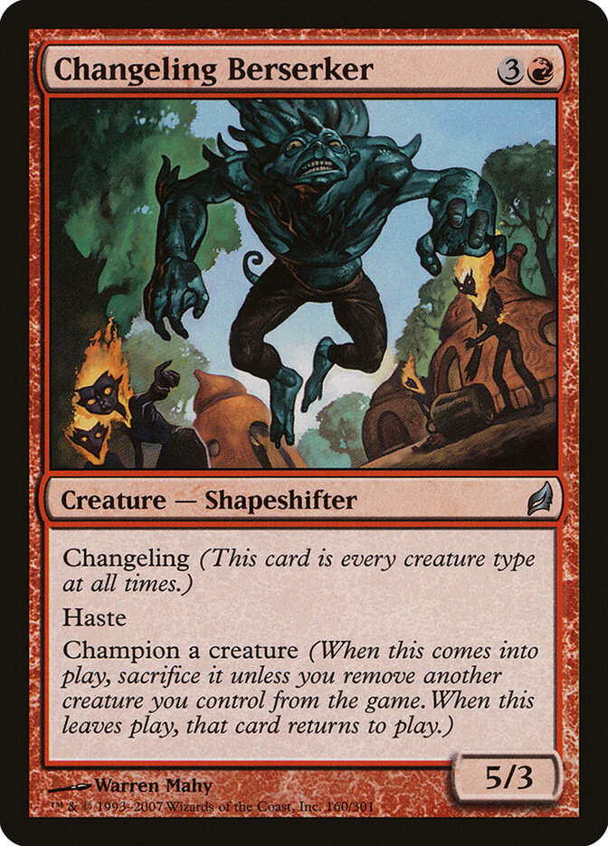Changeling Berserker card front