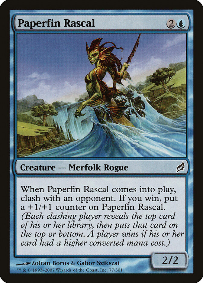 Paperfin Rascal card front