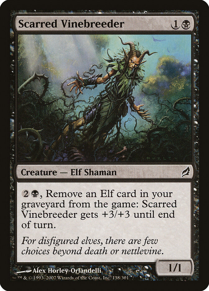 Scarred Vinebreeder card front