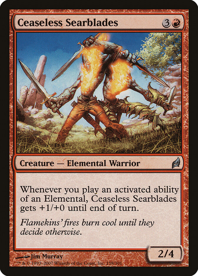 Ceaseless Searblades card front