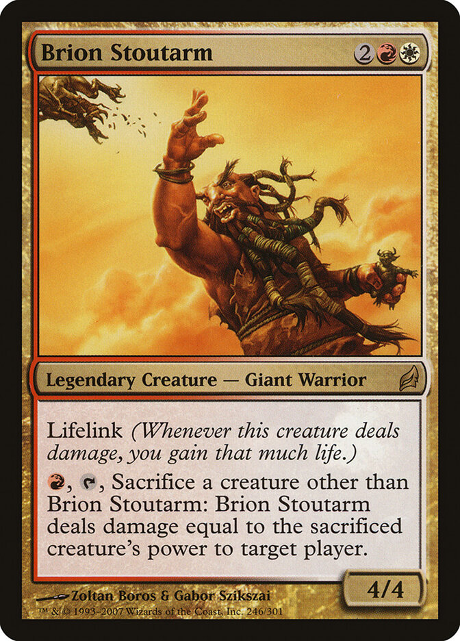 Brion Stoutarm card front